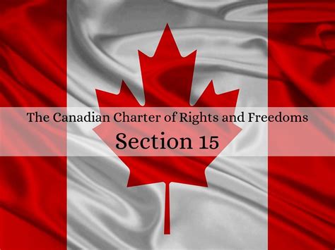 the canadian charter of rights and freedoms by