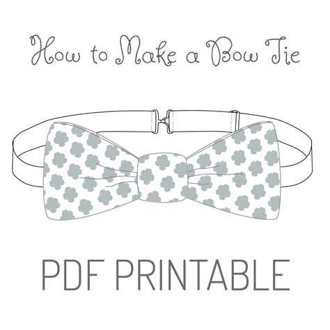 template printable printable bow tie pattern
