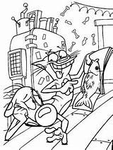 Coloring Pages Catdog Zootopia sketch template