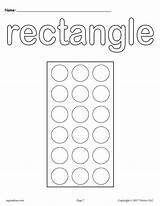 Dot Tracing Toddlers Rectangulo Square Losango Estrela Triangle Supplyme Dauber Geometricas Colorironline Bingo Retangle Retângulo sketch template