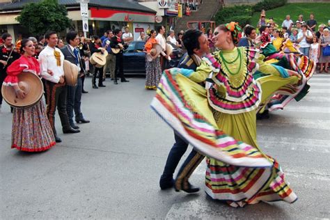 mexican folk dancers play   annual international folk festival