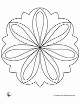 Mandala Coloring Simple Flower Pages Easy Mandalas Kids Print Manda Color Adults Others Designs Floral Comments Jr Zen Kinder Colorear sketch template