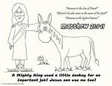 Donkey Sunday Bible Verse sketch template