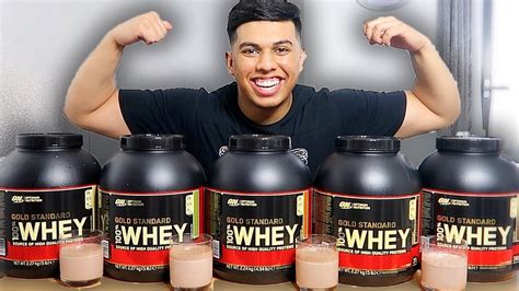 I Tried Nearly Every Whey Protein Shake Flavour Youtube