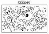 Coloring Book Parrot Template Templates Make Books sketch template