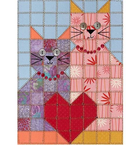 printable  cat quilt block patterns