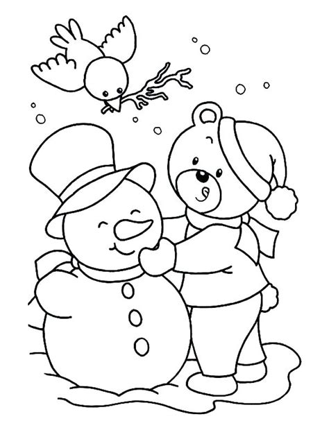 snowman coloring pages  preschool  getcoloringscom