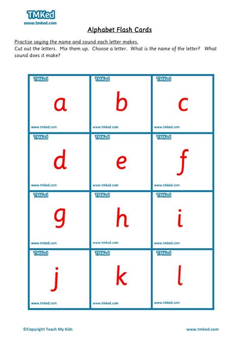 alphabet flash cards tmk education