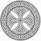 Coloring Celtic Pages Cross Printable Popular sketch template
