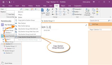 merge  onenote section groups office onenote gem add ins