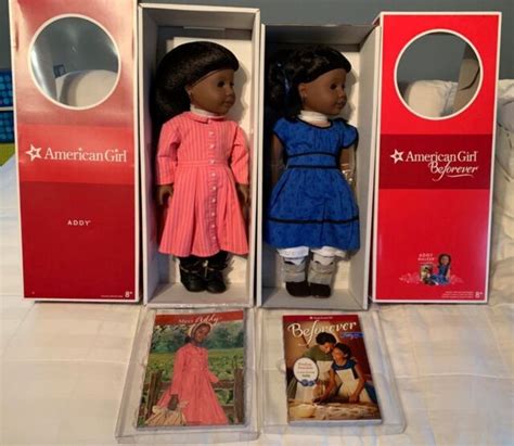 New American Girl Doll Addy Original And Beforever Nrfb T Set Book