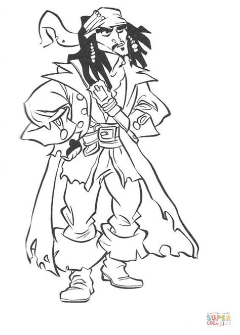 jack sparrow coloring page  printable coloring pages