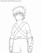 Kakashi Coloring Pages Young Obito Line Lenni Kid Popular Template Deviantart Library Clipart Coloringhome sketch template