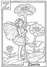 Coloring Pages Fairy Flower Fairies Printable Princess Colouring Alphabet Zinnia Adults Autumn Popular Book Sheets Letter Kids Gif Rocks Coloringhome sketch template