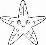 Starfish Seestern Sterne Estrella Zeichnen Einfach Malvorlagen Piraten Estrellas Besuchen sketch template