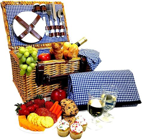 california picnic picnic basket set  person picnic hamper set picnic tote waterproof