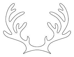 reindeer pattern ile ilgili goersel sonucu printable reindeer antlers