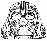 Coloring Pages Skull Muertos Dia Los Printable Print Crazy Dead Aztec Sugar Color Adults Troll Vader Face Darth El Mandala sketch template