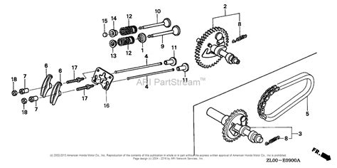 honda engines gx hx engine jpn vin gcae   gcae  parts diagram  camshaft