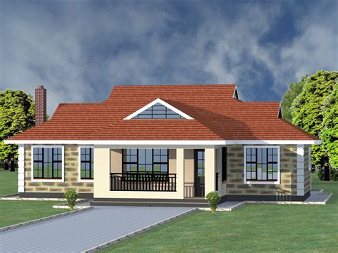 beautiful bungalow design  kenya hpd consult bedroom house plans