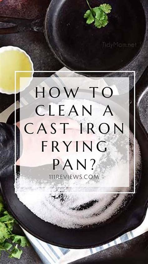 clean cast iron frying pan    time