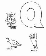 Coloring Letter Pages Alphabet Quail Abc Queen Activity Quiver Sheet Sheets Printable Color Print Kids Primary Learn Activities Honkingdonkey Preschool sketch template