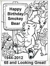 Smokey Bear Coloring Wildfire Prevention Marvelous Effortfulg sketch template