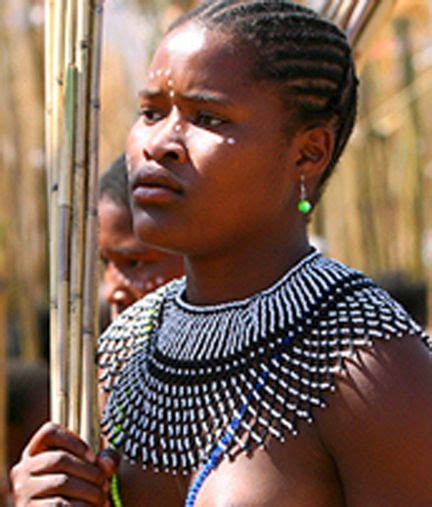 zulu woman at royal reed dance festival in swaziland beautiful african