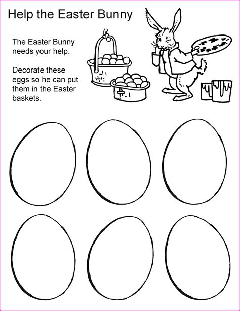 st grade easter egg worksheet