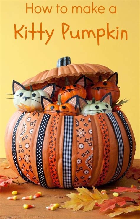 cat lovers pumpkins and pumpkin crafts on pinterest