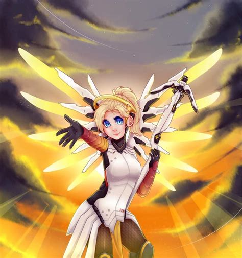 Mercy Overwatch Fanart Art Amino