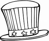 Hat Coloring Pages Printable July 4th Cap Fourth Baseball Color Uncle Sam Drawing Caps Fire Hats Tiny Firefighter Kids Clipart sketch template