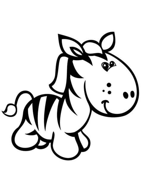 cute zebra drawing coloring page  print  coloring