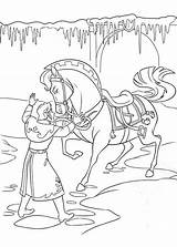Horse Coloring Frozen Pages sketch template