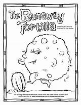 Tortilla Runaway Coloring sketch template