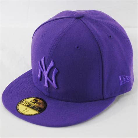 era fifty ny yankees legacy tonal purple flat peak fitted hat cap