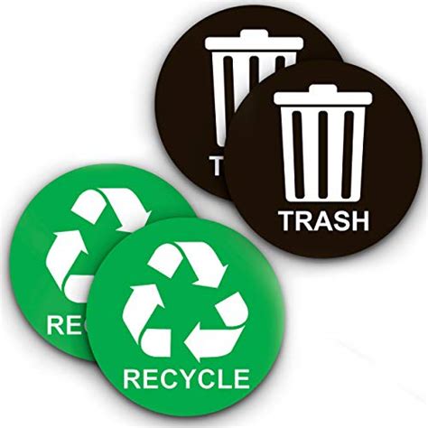 recycle sticker  trash  perfect bin labels    ideal