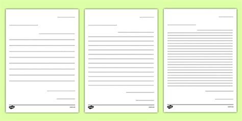 letter writing template english resources teacher