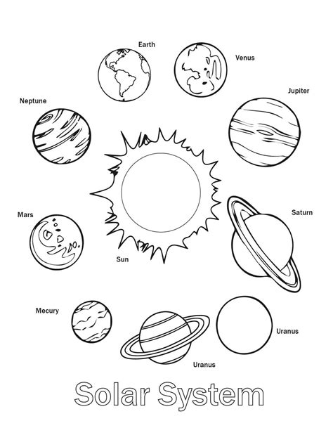 solar system planets worksheet kindergarten social studies social
