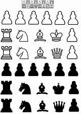 Schachfiguren Malvorlage Ausdrucken sketch template