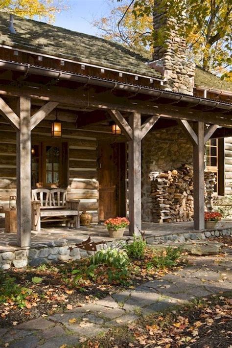 comfy traditional porch decor ideas guest cabin rustic porch cabin porches