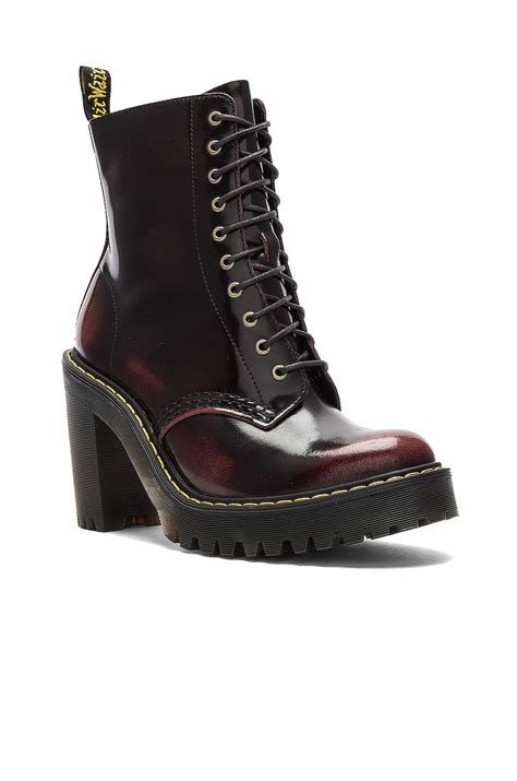 dr martens kendra boot  cherry red revolve