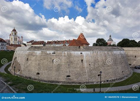 bastion  city wall renaissance style fortification  vilnius