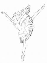 Coloring Ballerina Pages Beautiful Print sketch template