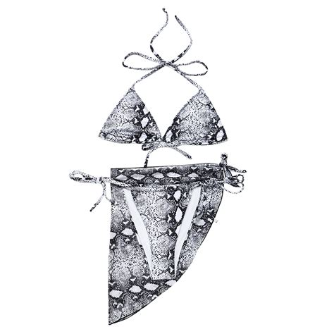 Bigersell Thong Bikini Swimsuit For Women Women Three Piece Strappy