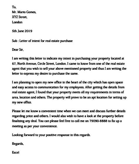 letter  intent real estate uniqueb real estate resignation letter