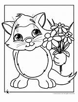 Coloring Spring Pages Kitten Color Printable Baby Cute Animals Kids Animal Print Kindergarten Armstrong Louis Sheets Cat Summer Flower Hummingbird sketch template