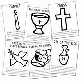 Anointing Sacrament sketch template
