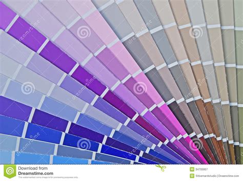 color fan chart  house paint stock image image  deep endless