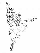 Bailarina Colorir sketch template